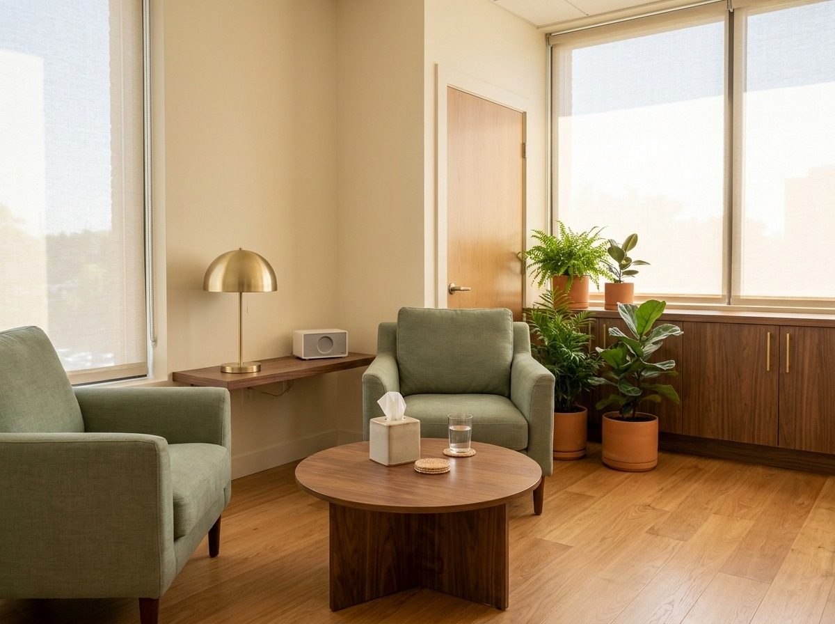 Calm, private consulting room
