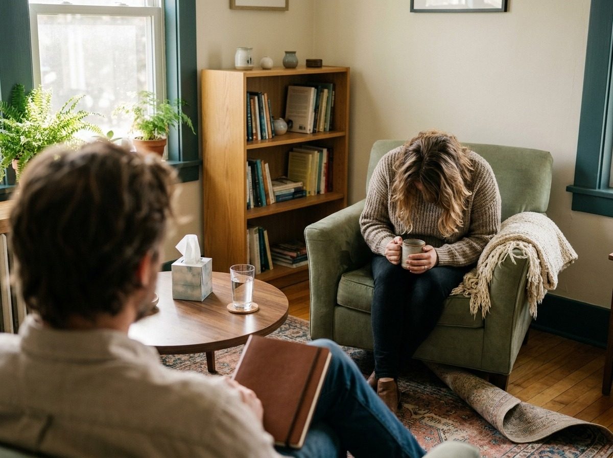 Therapist and client working at an unhurried pace